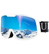 Ukoly Ski/Snowboard Goggles for Men Women, Snow Goggles HD Lens Anti-Fog Coating OTG Design UV400...