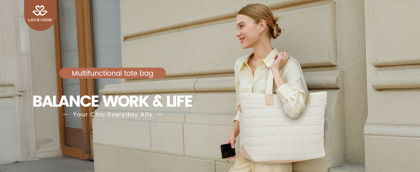 puffy tote bag