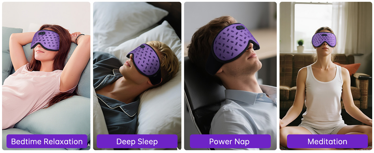 weighted cooling eye mask for sleeping bluetooth sleep mask