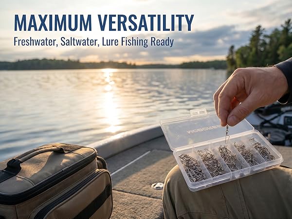 110PCS Fishing Swivels Snaps