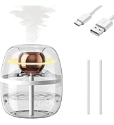 Humidifier,3L USB Cool Mist Quiet Desktop Humidifier with Night Light & 360° Rotatable 20H Last D...