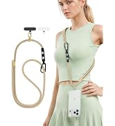 Phone Lanyard Crossbody with 2 Phone Tabs,Adjustable Anti Theft Phone Strap for All Phones,Premiu...