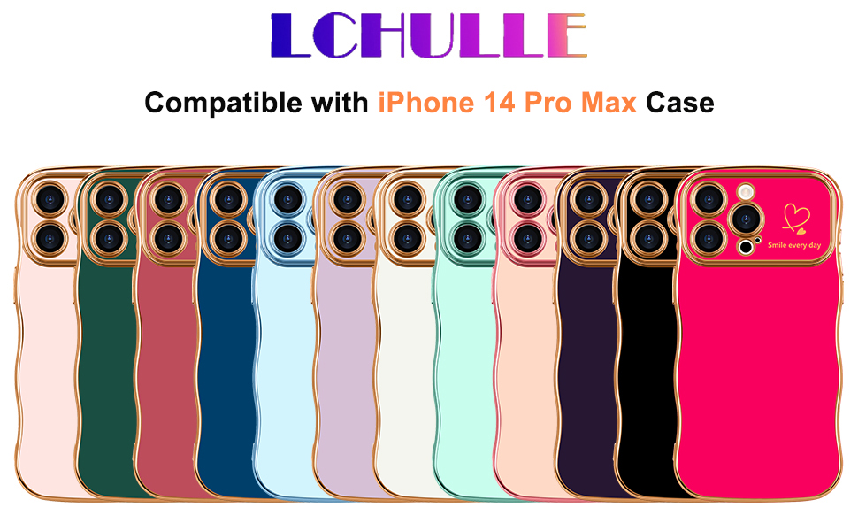 unique fashion wavy curly shape case