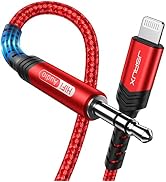 JSAUX Apple MFi Certified Lightning to 3.5mm Audio Cable 6FT, AUX Cord for iPhone Headphones Jack...