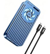 Xiaobi 80Gbps M.2 NVMe Enclosure with Cooling Fan, Compatible with Thunderbolt5/USB4 V2.0, Back C...