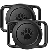 Citymore for Airtag Dog Collar Holder 2 Pack,IPX8 Waterproof for air Tags-2 Pack,for Apple GPS Tr...