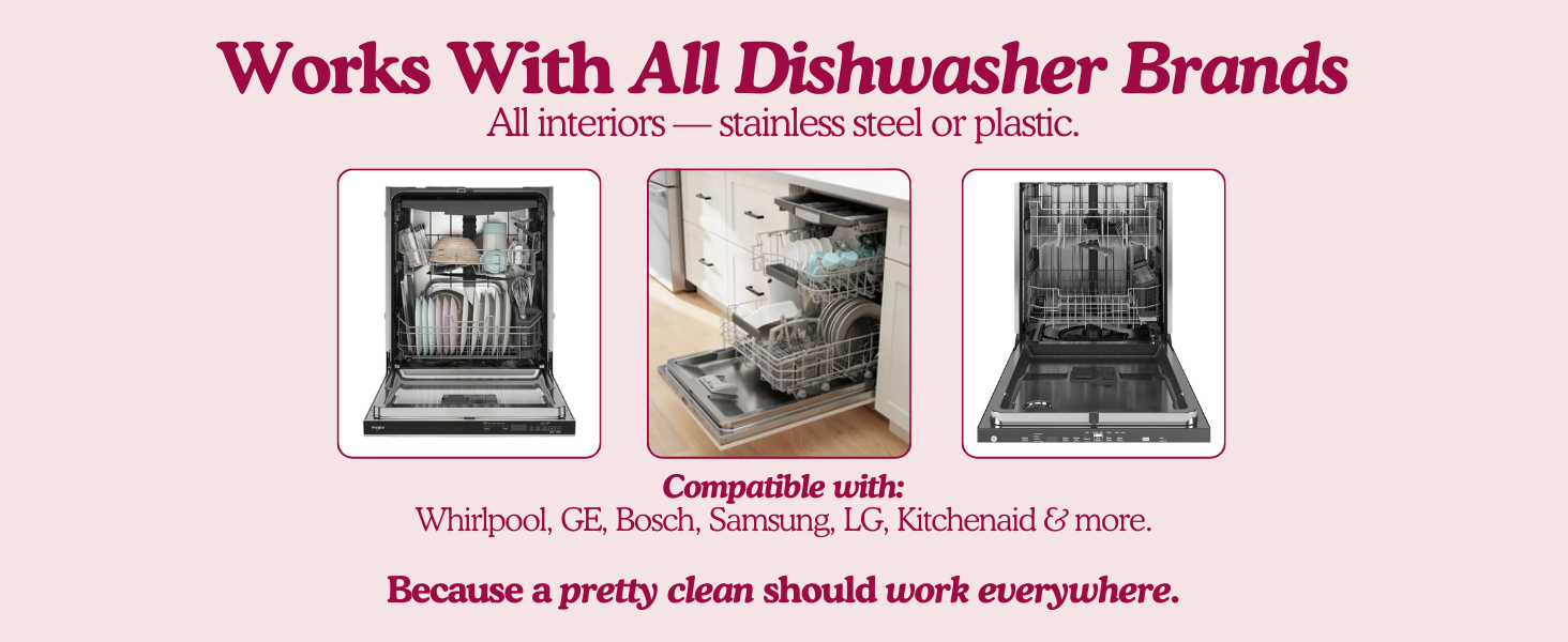 Works with all dishwasher brands