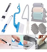 Window Track Cleaner Tool Set, 13 Pcs Magic Window Sill Cleaning Tools Kit with Groove Cleaning B...