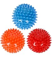 ZHAYAO 3 Pack Spiky Hard Massage Balls, Massager Rollers for Plantar Fasciitis,Muscle Soreness Ma...