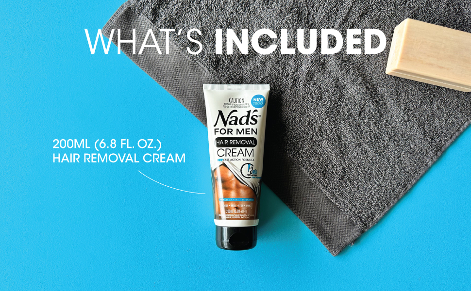 men hair removal cream whats included
