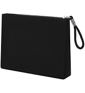 WHHJM Silicone Makeup Bag for Purse Zipper Cosmetic Pouch Makeup Brush Holder Large Makeup Organi...