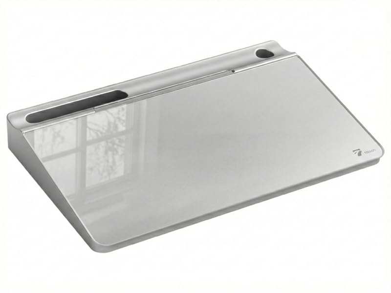 silver glass notepad