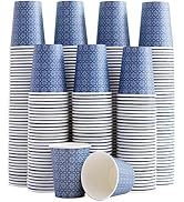 Clawsoff 300 Pack Paper Cups 8 oz, Disposable Hot/Cold Beverage Drinking Cups, 8 OZ Paper Coffee ...