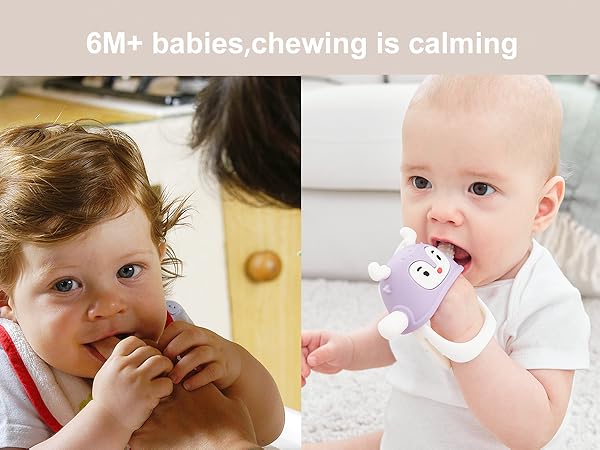 chew toys for babies 3-6months, teething toys for 6-12months