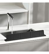 Volminex 20Inch Silicone Sink Splash Guard with Strong Suction Cups, Flexible Kitchen Sink Splash...