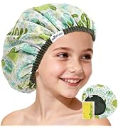 Years calm Kids Shower Cap, Waterproof Reversible Double-Layer Bath Cap | Double Layers & Soft El...