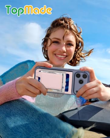 topmade magnetic phone wallet card holder