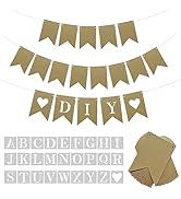 DIY Brown Banner Set, Personalized Banner Party Decorations Supplies Custom Signs, Handwriting Ba...