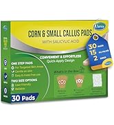 Corn Remover Pads for Feet Toes: 30-Pack Salicylic Acid Extra Strength Treatment - Fast Effective...