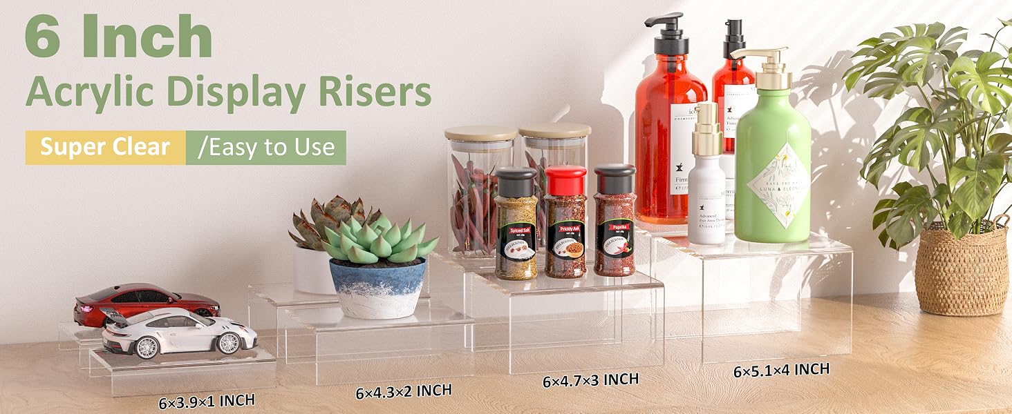 Hexsonhoma Acrylic Riser 2 Pack