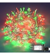 ILLUMINEW 300 Led Red String Lights Outdoor Waterproof Christmas Decorations, 108 Ft Fairy Lights...