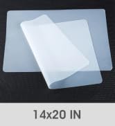PABUSIOR Large Silicone Jewelry Crafts Mat: Non-Slip Translucent Silicone Pad, 14×20In