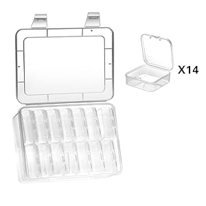 Mini Bead Organizers 14PCS