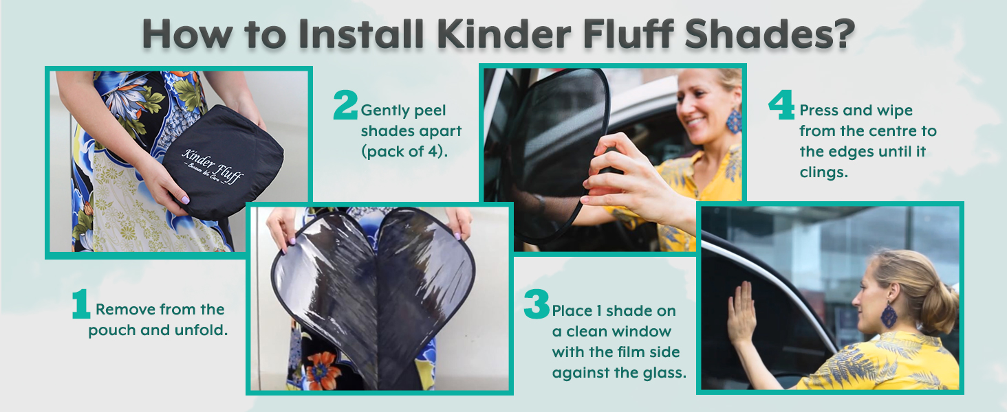 4 car window covers, It might appear as 2 shades but there are actually 4 places back to back.