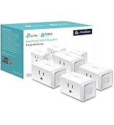 Kasa Matter Smart Plug with Energy Monitoring, KP125MP4, 15A/1800W Max | Compact Design, Easy Set...