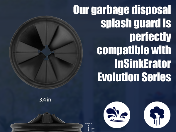 garbage disposal splash guard