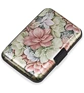Mayski Credit Card Holder for Women, RFID Blocking, Aluminum Alloy Hard Case, Small Mini Metal Wa...