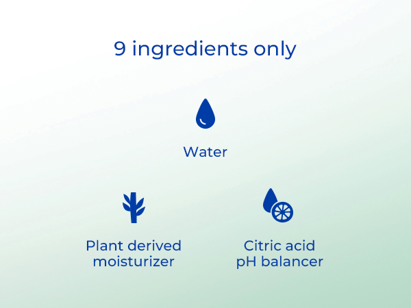 Contains just 9 key ingredients for effective scalp care; simple and effective.