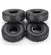9imod 1.0" Swamp Claw Mud Terrain Tires for 1/18 TRX4M 1/24 SCX24 Upgrade RC Crawler Car, Rubber ...
