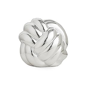 silver knot ball decor