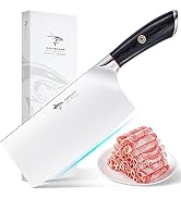MAD SHARK Kitchen Knife, 7 Inch Chef Knife, Professional Meat Cleaver Knife, Made with German Mil...