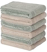 Mother-Earth Cotton Washcloths, Soft Face Towels, Absorbent Wash Cloths for Sensitive Skin