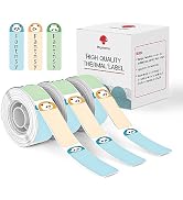 Phomemo D30 Label Maker Tape Black on Panda Pattern Sticker Thermal Paper Self-Adhesive Label Tap...