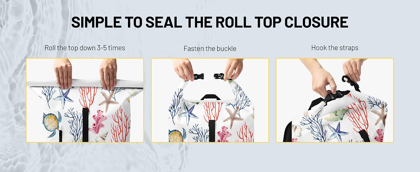 SIMPLE TO SEAL THE ROLL TOP CLOSURE