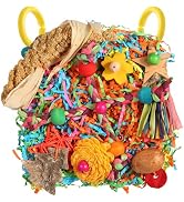 Bird toys, Parakeet Toys Bird Foraging Toys Grass Mat Climbing Wall for Parakeet,Parrot,Cockatiel...