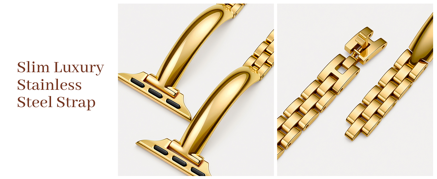 Slim bracelet apple watch bands for women