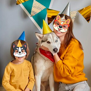 felt dog masks