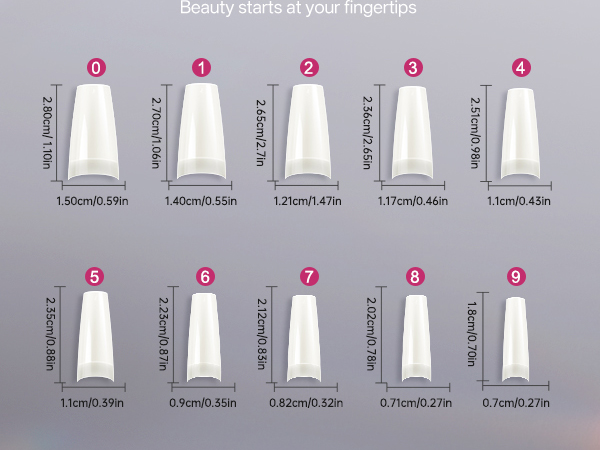 False Nail Tips by krofaue