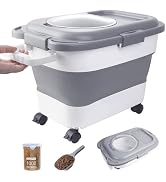 15-23 Lbs Dog Food Storage Container Airtight,Collapsible Pet Food Storage | Dog Food Container w...