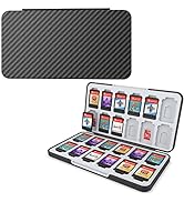 HEIYING Game Card Case for Switch&Switch OLED Game Card or Micro SD Cards,Carbon Fibre Surface Pr...