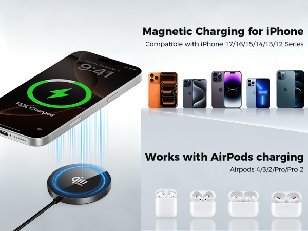 Magnetic Charger for iPhone 17/16