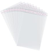 Morepack Self Sealing Cellophane Bags,7x10 Inches 200 Pcs Clear Resealable Cellophane Bags for Pa...