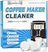 YoLandBuild Coffee Machine Cleaner Descaler Tablets - 24 Count,Maker Cleaner for Keurig, Nespress...