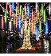 Meteor Lights Meteor Shower Lights Outdoor Christmas Decorations Waterproof 50cm 10 Tubes 540 LED...