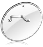 Antrader Tempered Glass Lid,8 Inch Glass Cover for Pots,Pans and Skillets | Clear Tempered Glass,...