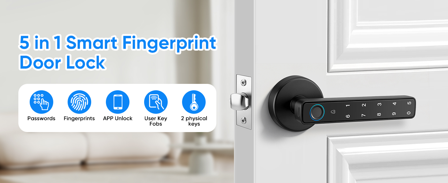 Smart Door Lock with Knob